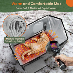 iweepet 6-layer insulated design keeps warmth inside during storms