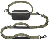iYoShop hands-free dog leash with zipper pouch keeps essentials accessible during walks