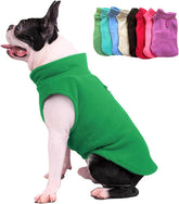 Jacko & Co fleece vest front view shows soft warmth for small dogs