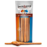 Jack&Pup 12-inch junior bully stick for small dogs supports teething comfort