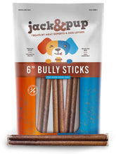 Jack&Pup 6-inch bully sticks pack ready for medium dogs for long-lasting savory chews