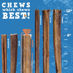 Jack&Pup grass-fed beef pizzle single-ingredient chew for teething and chewers.