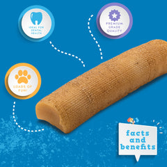 Jack&Pup yak-cheese-3oz-stick-closeup highlights tasty protein-rich bite.