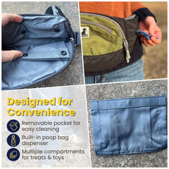 JackZ dog poop bag dispenser keeps walking hands free for quick cleanup