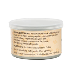 JADINGSFARM Dubia roaches stay-fresh lid helps maintain quality.