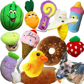 Jalousie 12-pack dog squeaky toys collection boosts varied playtime and engagement.