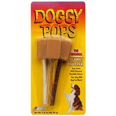 James Valley Scents Peanut Butter Doggy POPS 12-pack triples image showcasing peanut butter flavor for dog chew time
