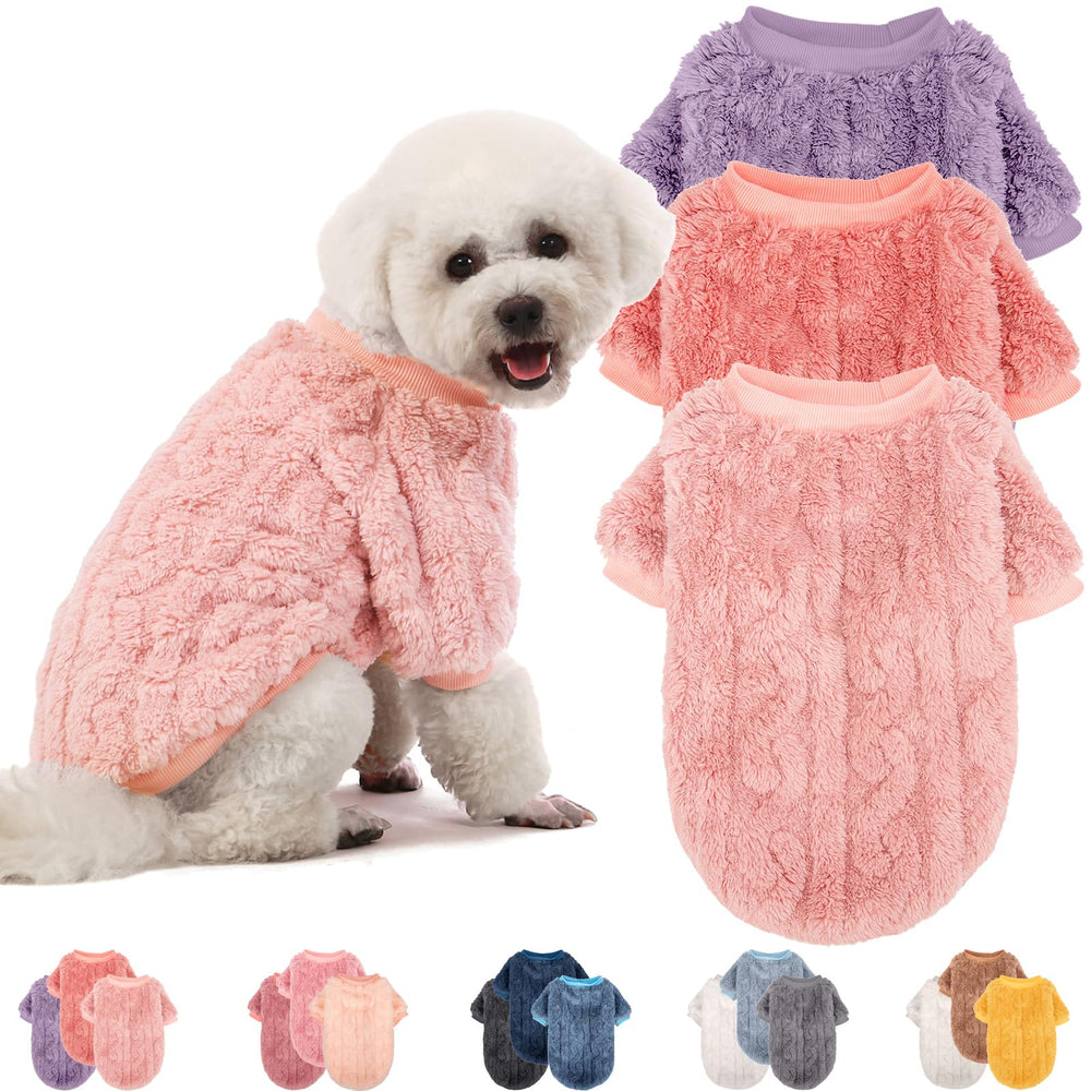Suéter JAMPAYANG para perro rosa, textura suave para comodidad diaria.