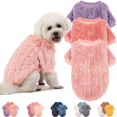 Suéter JAMPAYANG para perro rosa, textura suave para comodidad diaria.