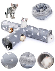 JanYoo Bunny Tunnel collapsible star assembled offers three-way play space