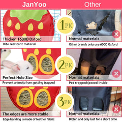 JanYoo durable 1680D Oxford hay bag resists wear during daily use.