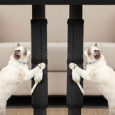JanYoo sisal cat scratcher mat in black close-up shows a durable surface for claws and play.