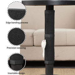 JanYoo cat scratcher mats close-up texture highlighting sisal weave and debris-resistance.