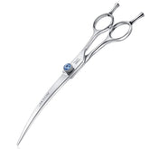 JASON curved dog grooming scissors 7inch for precise curved cuts during grooming.