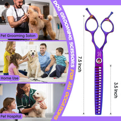 JASON dog scissors with ergonomic, staggered handles reduce wrist fatigue