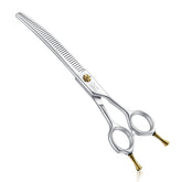JASON dog thinners 7-inch down-curved blades for precise thinning during grooming sessions