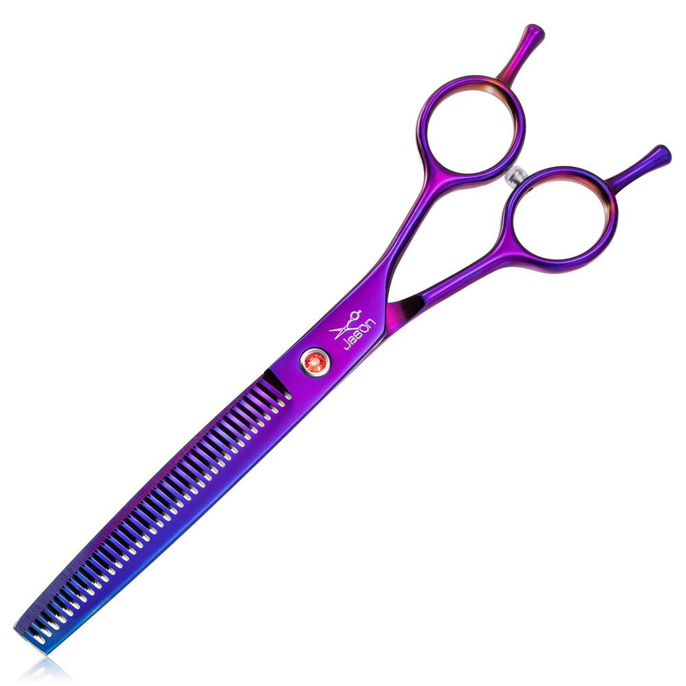 JASON dog grooming scissors with ergonomic handle for comfortable, precise control.