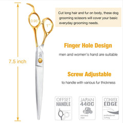 JASON 440C stainless steel blades highlighted for smooth cuts on pets
