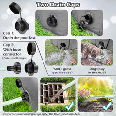 Jasonwell foldable dog pool open setup—quick, inflation-free assembly.