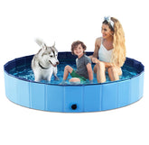 Jasonwell foldable dog pool setup demonstrates quick storage and portability.