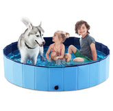 Jasonwell foldable dog pool setup highlights quick setup and portable outdoor bathing.