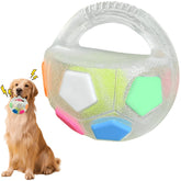 Jatmira tough-ball-toy-dog-chew rugged exterior for aggressive chewers.