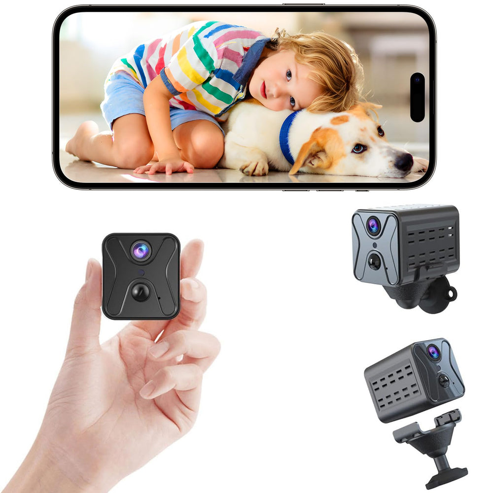 javiscam mini spy camera 4K front view for crisp home surveillance