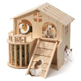 JAZUIHA Guinea Pig Hideout spacious interior for quiet shelter and play