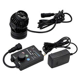 Jebao SOW-4 wave maker front view shows compact design for varied tanks and adjustable flow.