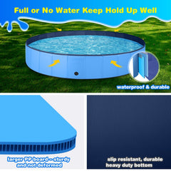 Jecoo dog pool drain valve enables fast water removal after playtime.