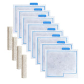 Jeekocaso 8-pack medium filter cartridges in packaging for multi-tank setups