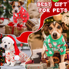 Jeere dog pajamas gingerbread pattern offers breathable comfort for holiday lounging