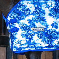 Jeffers Expression 75-inch equine towel blanket aids cooling after exercise.