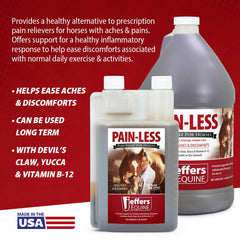 Jeffers Pain-Less formula proudly USA-made for quality and reliable supplementation