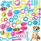 Jenaai teething ball toy for puppies supports safe chewing and tooth-cleaning practice.