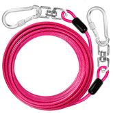 Jenico cable para perros de 20 pies, ideal para uso exterior y libertad controlada