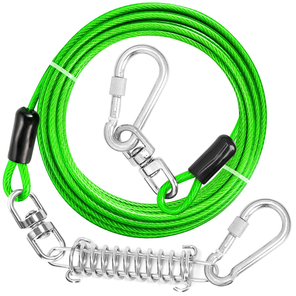 Jenico dog tie-out cable 70ft with swivel hook keeps pets secure and tangle-free.