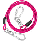 jenico dog tie out cable with locking carabiner for secure outdoor restraint up to 500 lbs