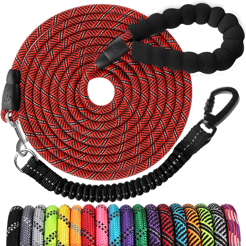 Jenico long dog leash 15ft heavy duty rope for outdoor walks with reliable control