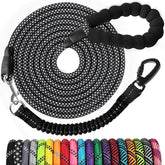 jenico Long Dog Leash padded handle provides a comfortable grip during long walks.