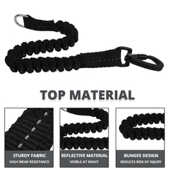 Jenico long dog leash 50ft heavy-duty nylon rope withstands wear for tough dogs.