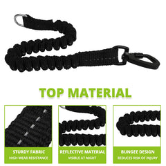 Jenico-reflective-threading-on-leash nighttime visibility for safe late-evening strolls