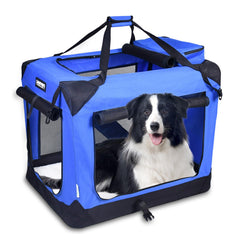 Jespet 36 soft dog crate foldable frame for easy travel and storage.
