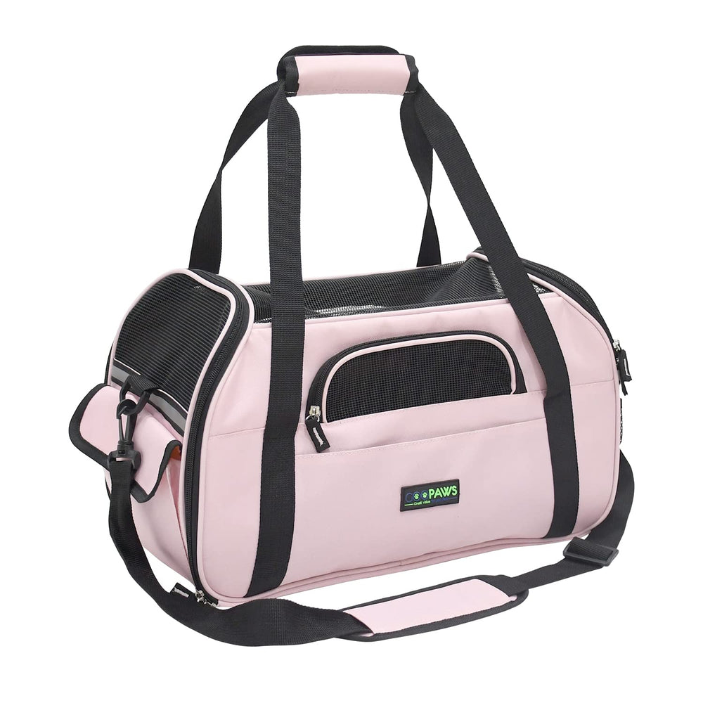 JESPET soft-sided kennel under-seat view for easy airline travel