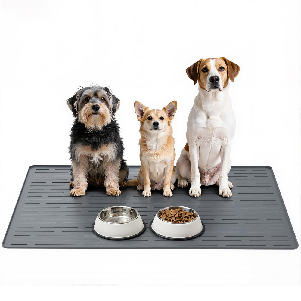 JET LAG large dog mats offer 40x30 coverage to protect floors during bowls