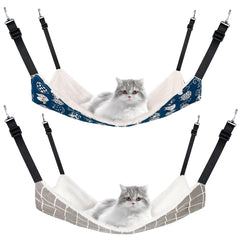 Jetec cat hanging hammock with two patterns for versatile pet spaces