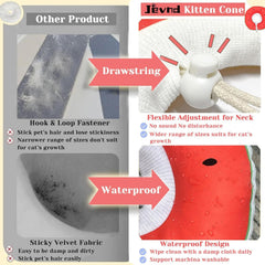 Jevnd Kitten Cone waterproof design enables quick wipe-down and cleaning