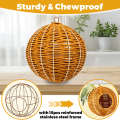 Jevnd washable parrot bed nest features breathable fabric for easy cleaning.