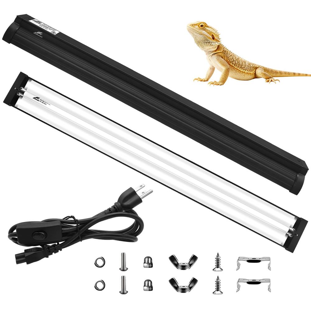 JHGKEGKE 39W T5 UVB light bulb provides natural basking UVB for reptiles