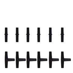 JIH 3/16in black tubing with connectors ready for air pump setups.
